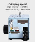 Heavy Duty Electric Terminal Crimping Machine With Pedal And Led Light 60W Cold Press Plier For Wire Connectors 0.05-6Mm2 control panel view