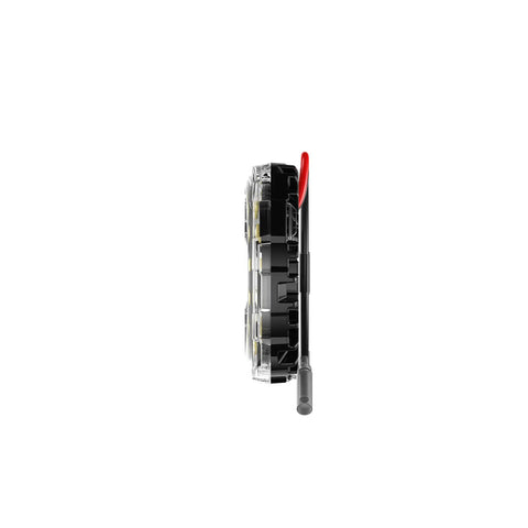 Side view of Cyclone V2 LED 5W Flood Beam Light with Clear Lens, Universal Mount, showing compact 2.2-inch diameter design.