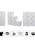 Massive 42 Inch Wide Cube Storage Organizer With Doors For Home Or Dorm in modular arrangements for versatile storage.