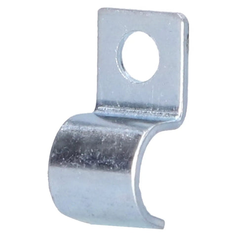 Close-up of Built Tough 20 Pack Single Hole Pipe Clamp Kit with zinc plated stainless steel clip for rubber rings and steel pipes
