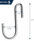 Heavy Duty S Hooks 2.4 Inch 30 Pack For Hanging Pots Utensils Jeans Clothes Bags Hats Towels Plants And More Strong Metal Hangers