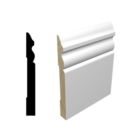 Finger Joint Pine Molding No Fuss Easy To Install 0.56 Inch Thick By 5.25 Inch Wide 96 Inch Length Durable Lumber Trim for DIY Projects