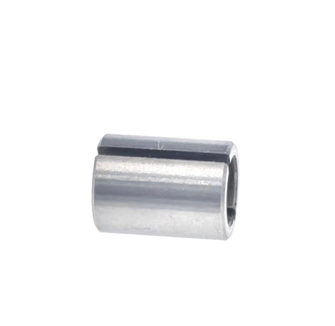 Split Bushing Adapter For Indicator Mount Pro Grade Stainless Steel 9.5mm Outside Diameter 6.35mm Inside Diameter 12.7mm Long Fits Magnetic Dial Indicators Three Eighths Inch OD One Quarter Inch ID PT00764