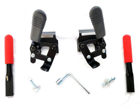 Two Pack Wheelchair Brake And Handle Extension Set With Tools And Hardware for Silver Sport 2 Cruiser III Cruiser X4 chairs