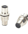 Bulkhead M12 D Code 4 Pin Male To Female Connector IP67 Shielded Panel Socket for Ethernet Cat5 PLC Sensor Industrial Grade