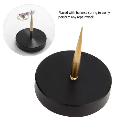 Pro Grade Watch Balance Holder For Precise Balance Correction And Bridge Bracket Support 35MM Base and Cone Tip