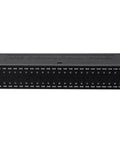 1U Rack Mount Decibel Meter Display With Eight Grounded Outlets Power Supply, RCA In Out, Dual Channel Sensitivity Adjust, Bright Rack Light Show, Ideal For Studio And Live Sound Gear front view