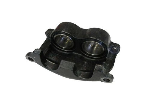 Premium Disc Brake Rotor Caliper Kit For Heavy Duty 12K Axle Trucks Brings A Full Set Of Pads, Springs, Yoke And Hub To Your Ride For Super Smooth Stopping Power And Zero Noise Vibes. Black disc brake caliper housing