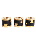 Premium Oldham Coupling For V-Core 3.1 And V-Core4 3D Printer Z Axis, 3-Pack Bi-Material Lead Screw Decoupler Fits Blurolls three black and gold couplings