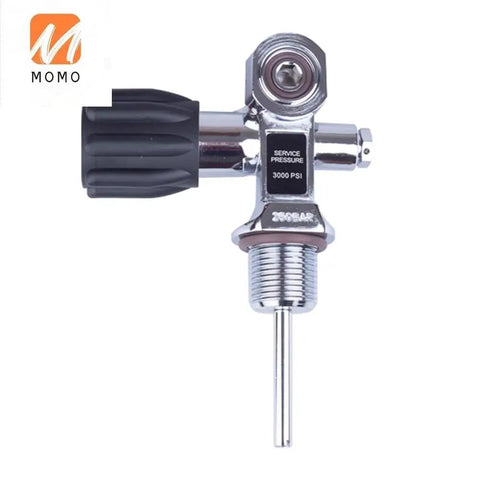DIN Yoke Tank Valve For Scuba Diving Cylinders And Bottles, Durable Dive Gear Accessory, side view with pressure markings