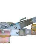 Side view of Long Haul Rope Puller With Half Inch Rope Size And Three Quarter Ton Capacity Ten To One Ratchet Drive Standard Pack Included