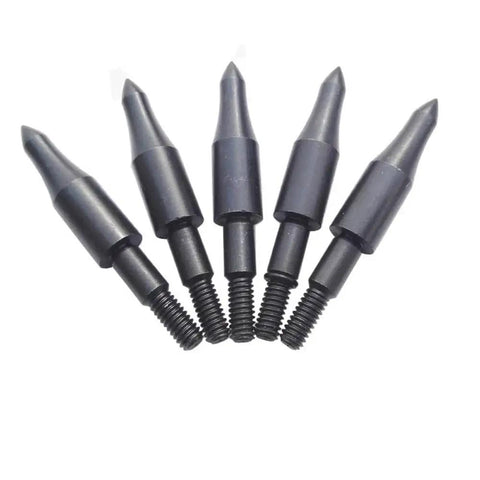 12 Pack Screw In Field Point Archery Tips 125 To 150 Grain Stainless Steel Arrow Points For Target Practice And Training Easy To Install And Replace Black Finish Durable Steel Tough As Nails Built To Last
