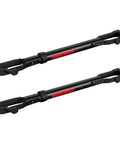 Two Pack Hitch Mounted Bike Rack Adapter With TubeTop Seat Post Mount, Oversized Tubing, black metal finish, side view.