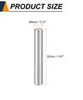 Dowel Pins M8 X 50mm 304 Stainless Steel Cylindrical Shelf Support Pegs 25 Pack For Metal Wood Furniture DIY Installation Fasten Elements Corrosion Resistant Silver size diagram