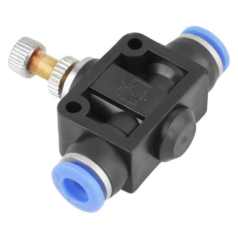Slick Plug And Play Pneumatic Speed Control Valve With 6Mm Push In Quick Connect Fittings For Shaping Air Flow And Tuning Cylinder Timing Dead Simple Setup No Brainer Swap Solid 10 Pack