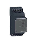 Liquid Level Control Relay For Industrial Tanks And Pumps RM35LV14 Model Plug And Play Level Sensing Module For Fluid Monitoring Built Tough For Real World Use Easy Install And Reliable Performance, black plastic DIN rail relay with clear cover