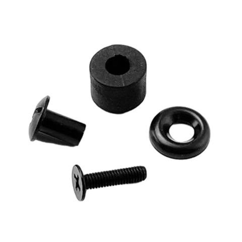 Four Rock Solid Packs Of Black Slotted Posts Cross Head Screws Perfect For Kydex Sheath Mounting Leather Tooling And Woodworking Builds Tight Grip Metal Fasteners Shop Grade Gear, including a slotted post screw, washer, and spacer.