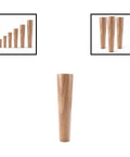 Top Shelf Solid Oak Furniture Leg Leveler with No Sweat Adjustable Height, 200 mm tall, perfect for stable sofas and cabinets.