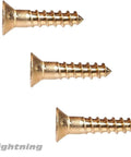 Number Eight Three Quarter Inch Silicon Bronze Flat Head Wood Screws With Frearson Drive, 25 Count, Exterior Grade Fasteners