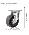 5.25 inch Heavy Duty Cast Iron Swivel Caster With Brake for Tables and Workbenches, Built Tough for Garage Cart and Shop Setup.