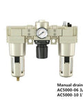 Modular F.R.L. Pneumatic Units With Solenoid Valves And Pressure Regulating Valve AF4000-04D Compatible AC5000-06 3/4"