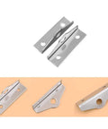 Built Tough 304 Stainless Steel Padlock Set With 90 Degree Eyelet Latch For Indoor Outdoor Use So You Can Lock Up Doors Gates Sheds Tool Boxes Lockers Cabinets And More 5 Piece Heavy Duty Security Hardware close-up view