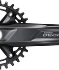 Deore M5100 Crankset 175Mm 30T 1X Ready With Two Piece Design For Tight Rigidity And Efficiency 96Mm BCD 4 Asymmetric Bolts