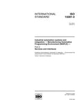 ISO 13281-2:2000 guide cover page, detailing services for MAPLE programming environment in industrial automation.