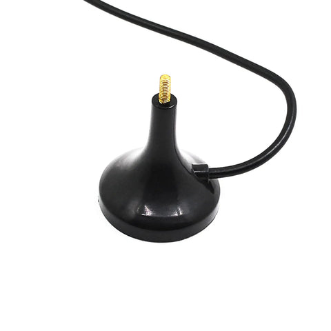 Base view of Two Pack Magnetic Car Antenna For UV-5R UV-82 UV-9R Walkie Talkie 144 MHz And 430 MHz Band 50 Ohm F Female Connector Black