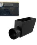 Premium Direct Fume Extraction Adapter to Kick The Stank Out, black plastic, connects 4 inch ducts for effective smoke filtering.