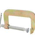 Heavy Duty 12 Inch C Clamp With Deep Hold And Wide Clamping Range Tool For Woodworking And Welding Heat Treated Fixture In Carbon Steel And Cast Iron G Type Clamping Grip For Secure Boards And Parts 1 Pack, 12-inch steel clamp