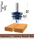 Carbide Tipped Reversible Glue Joint Router Bit 1-7/8 In By 1-3/32 In Micrograin Tips For Strong Glue Ups In Door Panels And Tabletops