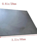 High Purity Graphite Blank Block For EDM Electrodes, 99.9 Percent Graphite Ingot Sheets And Blocks, 2.8 X 3.2 X 0.8 Inches