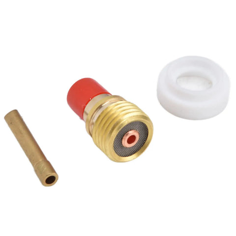 Pro Grade TIG Gas Lens Kit For WP9 WP20 WP25 Torch With Ceramic Nozzles brass electrode holder and PTFE front cover