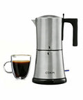Fully Automatic Mocha Coffee Pot Electric Moka Pot Stainless Steel One Touch Coffee Maker For 3 To 6 Cups 350Ml Espresso Machine