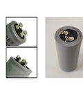 600uF 250VAC Motor Starting Capacitor With Durable ABS Shell For Smooth Startup And Rock Solid Motor Boost Built To Last For Single Phase Motors Industrial Equipment And Home Appliances gray cylindrical capacitor with screw terminals
