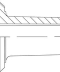 Technical drawing of Heavy Duty MT4 Morse Taper Live Center A Type For NC Lathes Built Tough For Precision Turning ISO 15433 Standard SKD11 Point