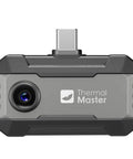 Front view of USB-C Thermal Imaging Camera For Android And iPhone, Grab-And-Go Handheld Pro-Grade 320x240 Infrared Imager, Grey