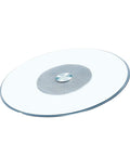 Heavy Duty Glass Lazy Susan Rotating Tray For Kitchen And Dining Rooms Smooth 360 Degree Turntable With Quiet Glide 9mm Thick Tempered