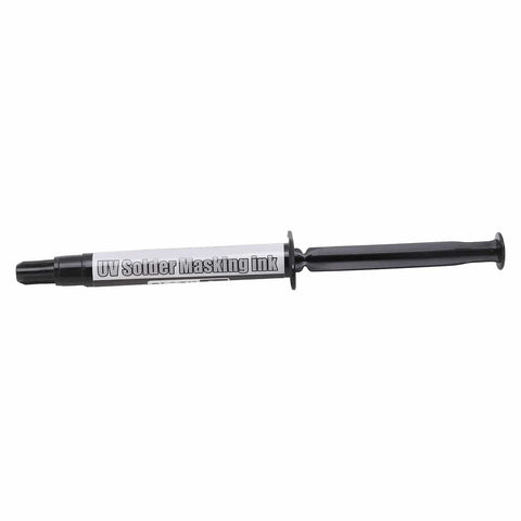 UV Curable Solder Mask Ink For PCB Repair With Needle Set shown in syringe packaging for circuit and BGA board repair