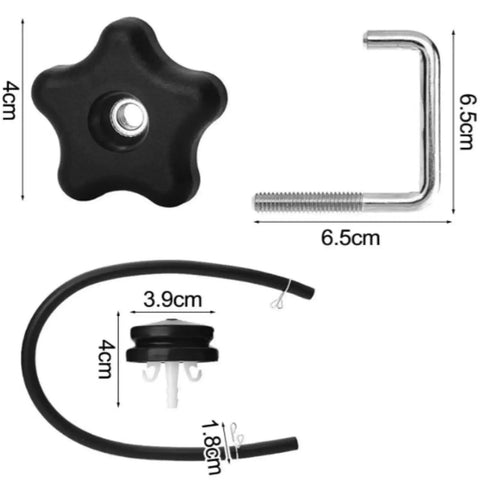 Heavy Duty 2 Set Blower Handle Knob Kit With Bolt Lock Screw And Gasket For Farm Garden Tools. 4cm knob, 6.5cm bolt