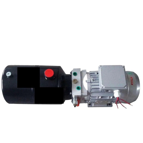 Heavy Duty Cast Aluminum Hydraulic Power Unit For Dock Levelers, single unit with black and silver sections for warehouse use.