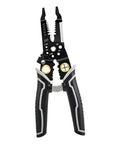 Slick Compact Wire Stripper And Crimping Pliers Featuring Tough Nonslip Grips Plus Rapid Rebound Springs, 20cm length.