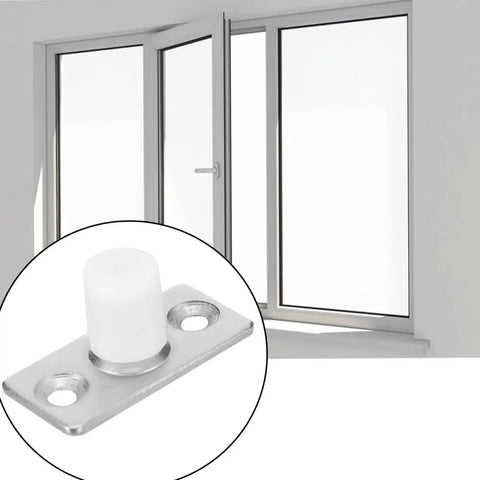 Heavy Duty Nylon Barn Door Rollers Rock Solid Floor Mounted Guide Bracket Bulletproof Metal Build Smooth Ride Replacement Fits Glass Aluminum Tracks No Fuss Install Long Lasting detail of floor mount bracket