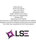 Key features and specs of Replacement UV Bulb PUV-7 Lamp For PUV7 Series Water Systems with LSE Lighting logo