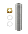 Sturdy Tap Repair Kit With Thick Solid Stainless Steel Extension And Brass Lock Nut 150 Mm For Copper Pipes Two Rubber Seals