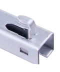 Close-up of 10 inch full extension drawer slide with quick-release latch, highlighting durable ball bearings and metal finish.