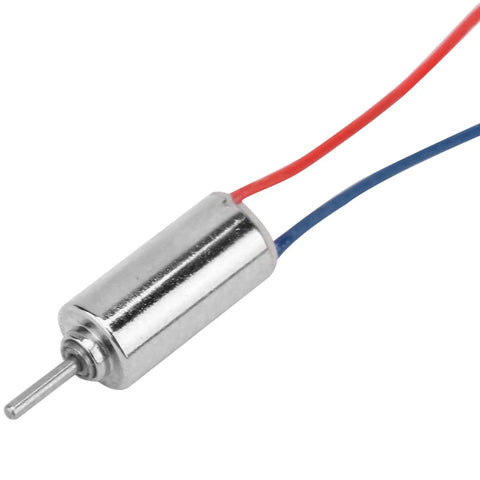 Single DC motor from 5 Pack Micro Coreless DC Motors 4.5V 32250 RPM High Speed 4x8mm With Wire Leads For Model Toys Mini Aircraft RC Drones