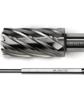 2-piece set: annular cutter with Weldon shank (1-3/16x2) and Ø6.34x102 drill bit for magnetic drill press