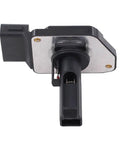 Toyota Mass Air Flow Sensor Replacement For Tacoma 1997 2004, 4Runner 1997 2000, T100 1998, Replaces 22204-75010 And 22250-0C010, Plug And Play MAF Meter For Smoother Idle, Better MPG, And Reliable Performance. Black plastic MAF sensor with metal plate, front view